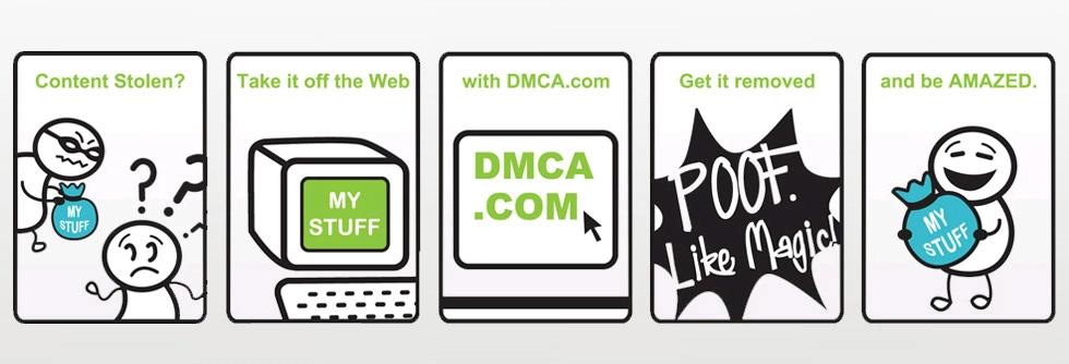 Get stolen content removed with DMCA.com takedowns
