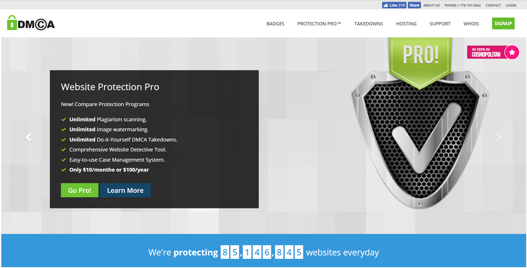 DMCA Protection & Takedown Services : Free Dashboard Access