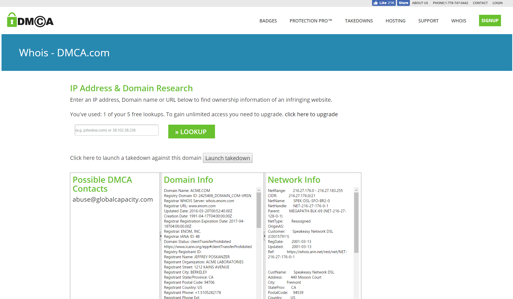 Whois Hosting - Free Whois Domain Lookup Tool